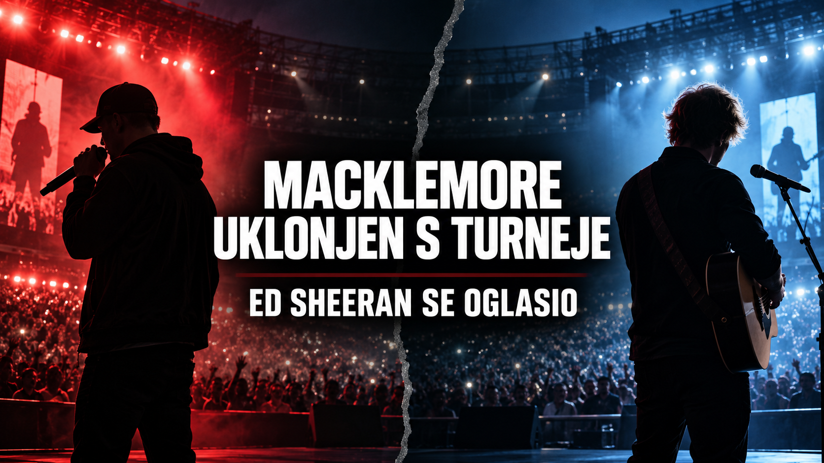 Ed Sheeran se oglasio nakon uklanjanja Macklemorea s turneje: Više izvođača odustalo u znak podrške